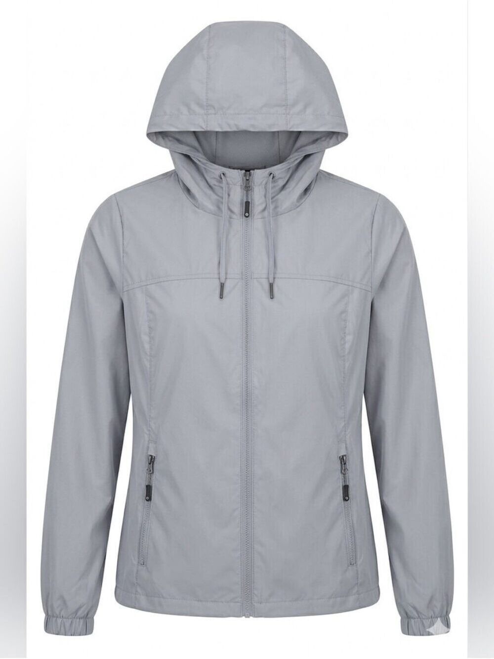 Nautica Light Blue Hooded Fleece Lined Windbreaker Jacket, NWT, Medium